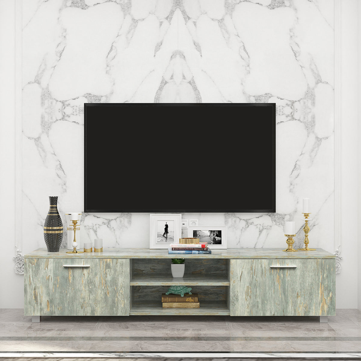 Modern Living Room Furniture TV Stand - Grey