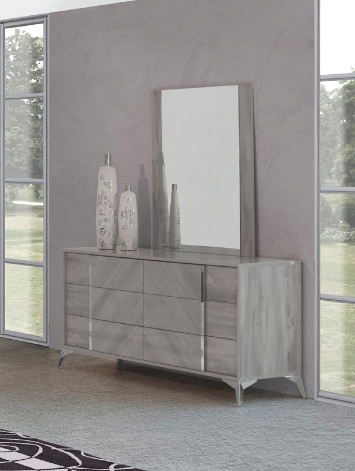 Italian Modern Grey Dresser