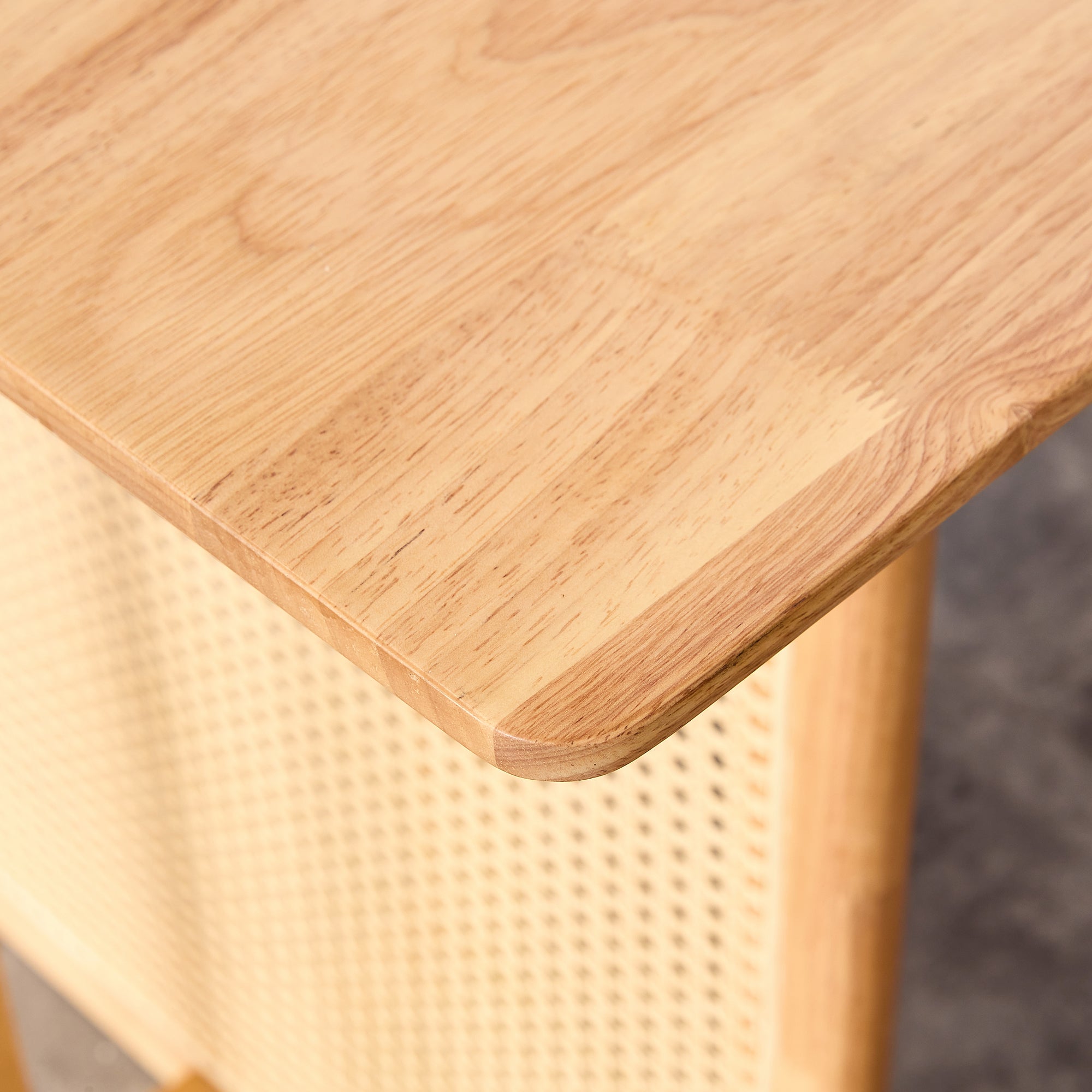 Retro Dining Table MDF Dining Table - Oak