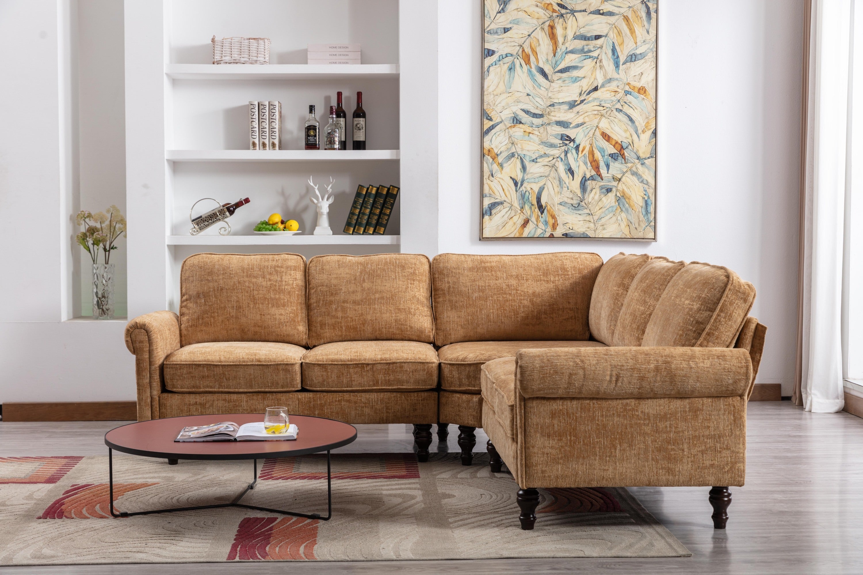 Modern European Sofa/Living sectional - Light Brown