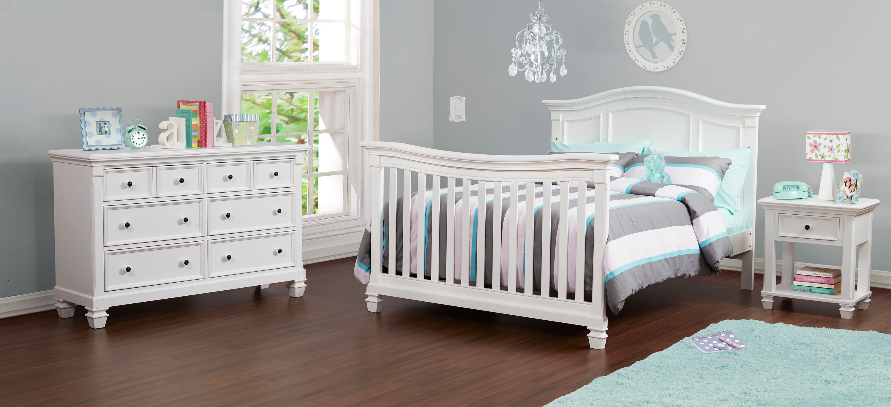 6 Drawer Dresser Pure White