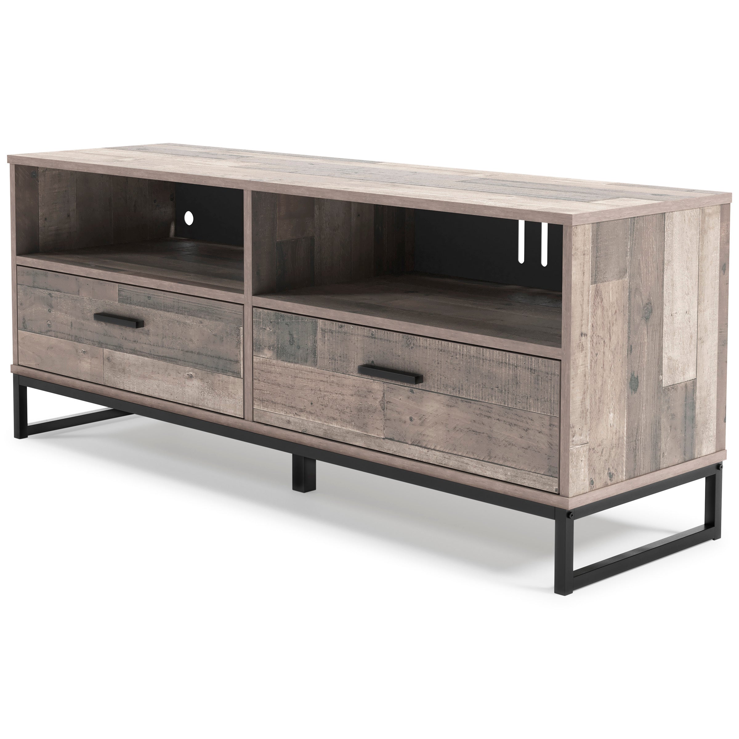 Modern Rustic 59" TV Stand - Brown + Gray