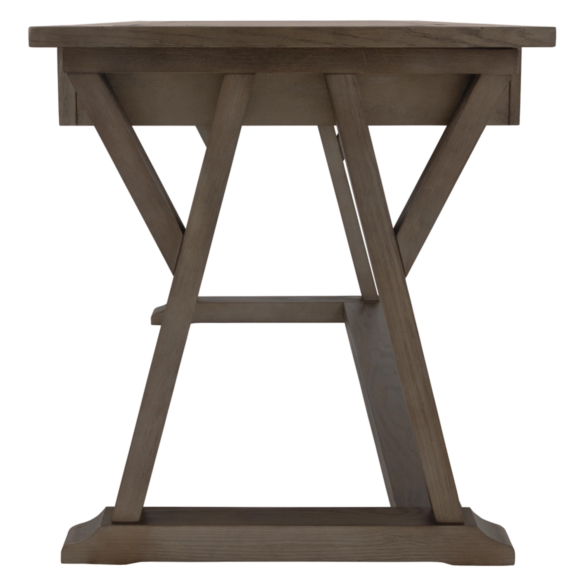Rustic 60" Casual Home Office Desk - Brown Gray