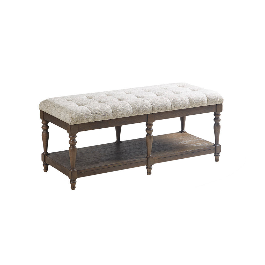 Highland Accent Bench - Ivory