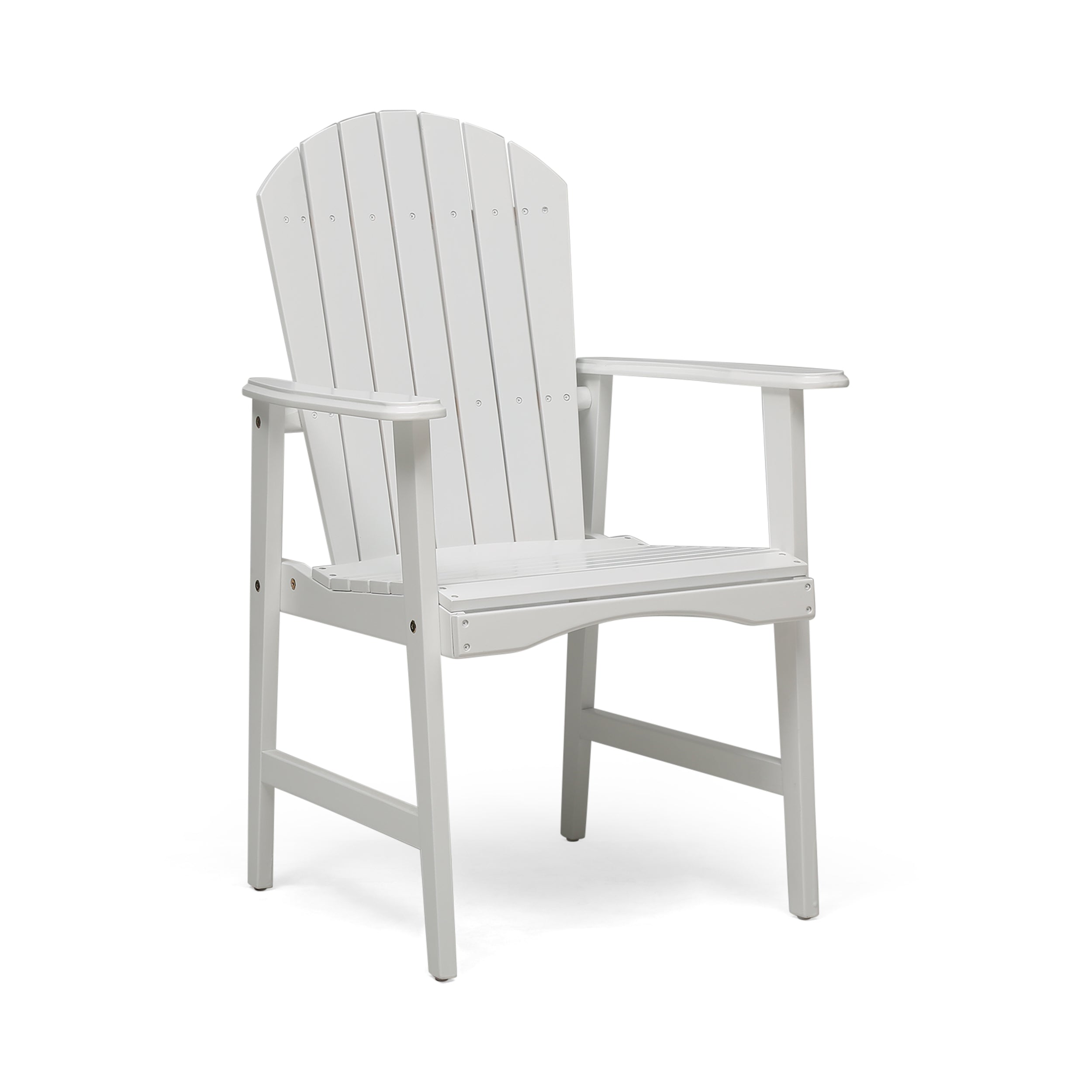 Outdoor Solid Wood Lounge Chair (Set of 2) - White