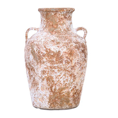 12"H Country Charm Artisan Ceramic Aged Terracotta Vase