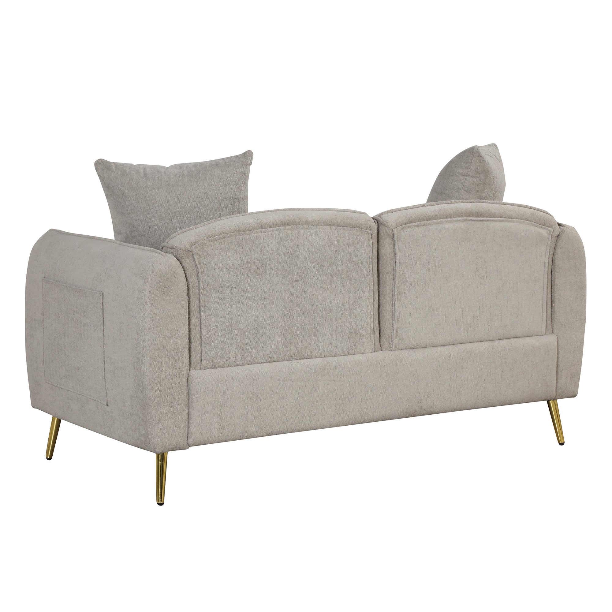 Sofa Set for Living Room 3 Seaters Velvet Upholstery Sofa Couch