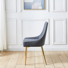 Dining Chairs Upholstered Armless Accent Chairs (Set of 2) - Grey