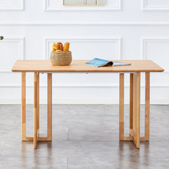Retro Dining Table MDF Dining Table - Oak