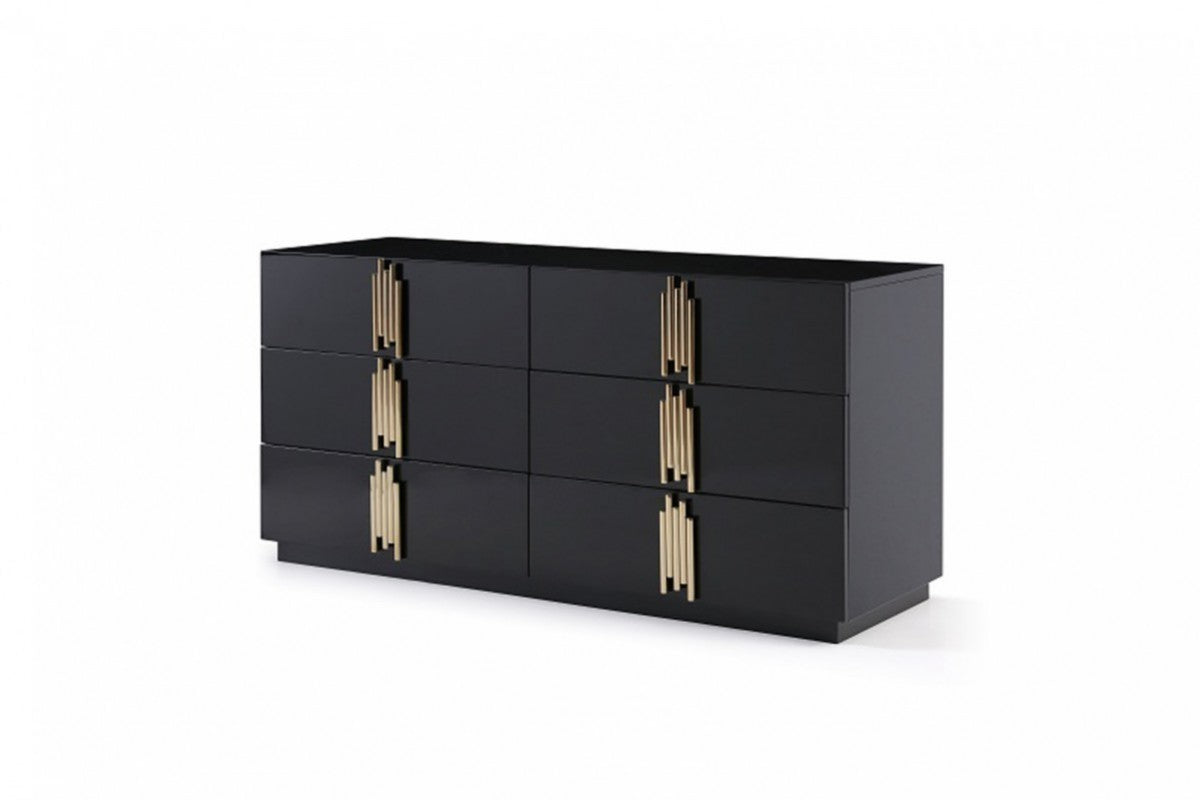 Token Modern Black & Gold Dresser