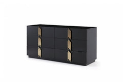 Token Modern Black & Gold Dresser
