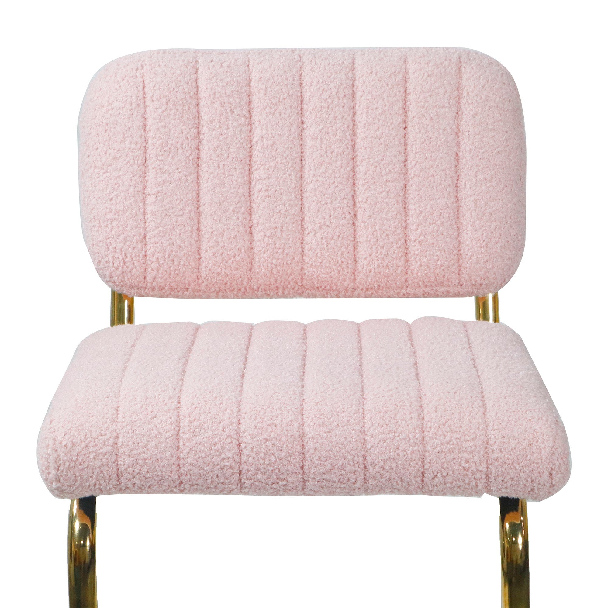 Modern Counter Height Bar Stools (Set of 2) - Pink