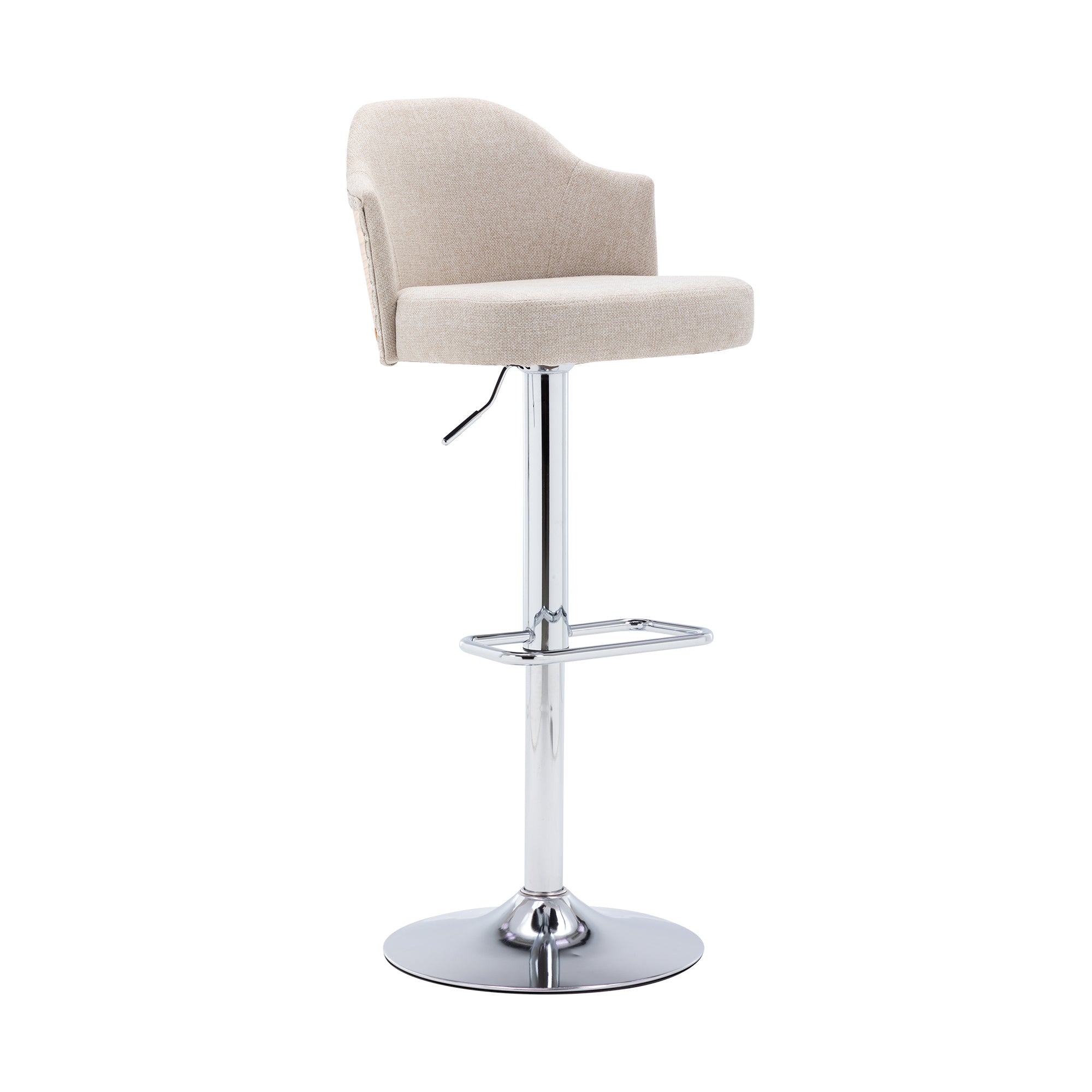 Counter Swivel Bar Stools Adjustable (Set of 2) - Beige