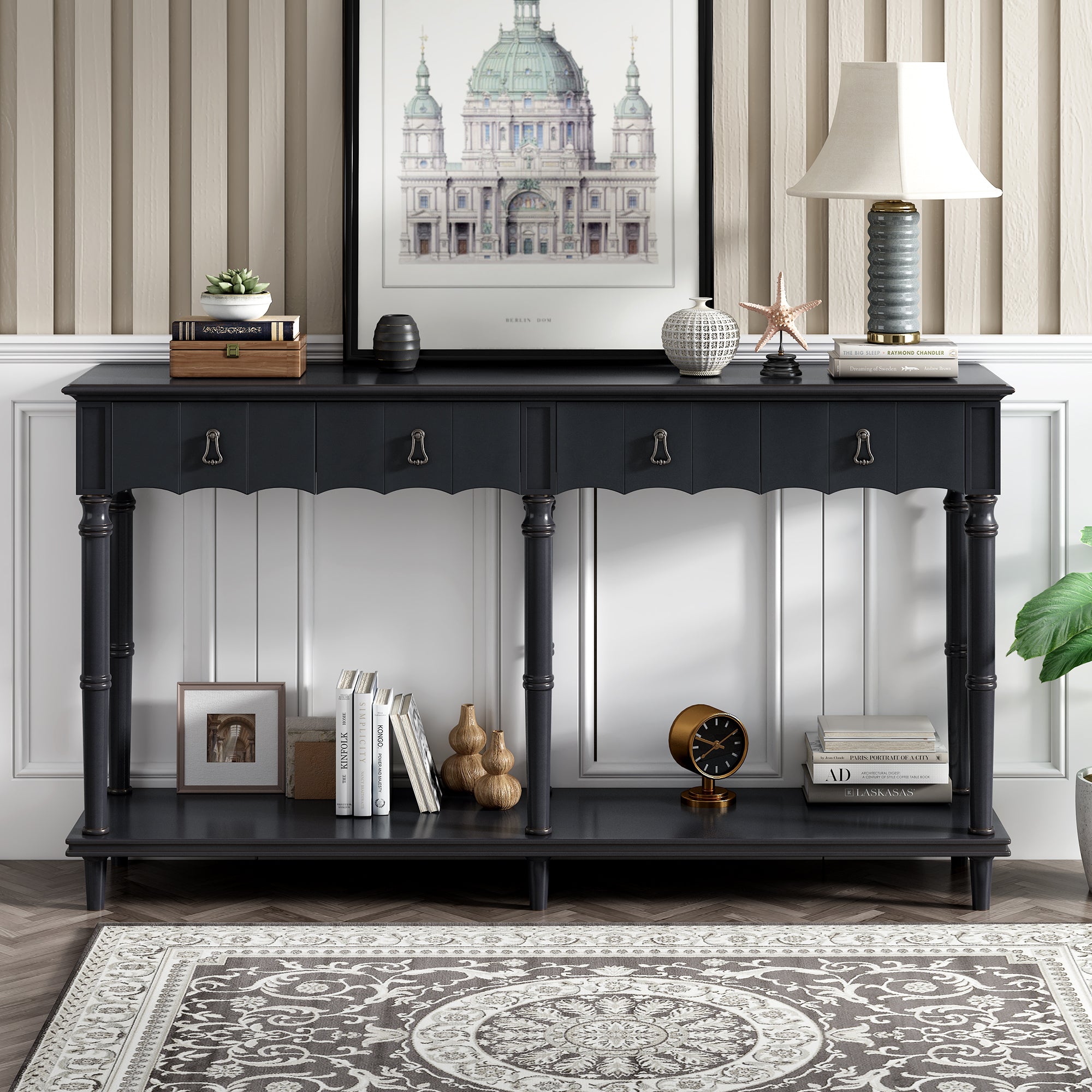 Country console table