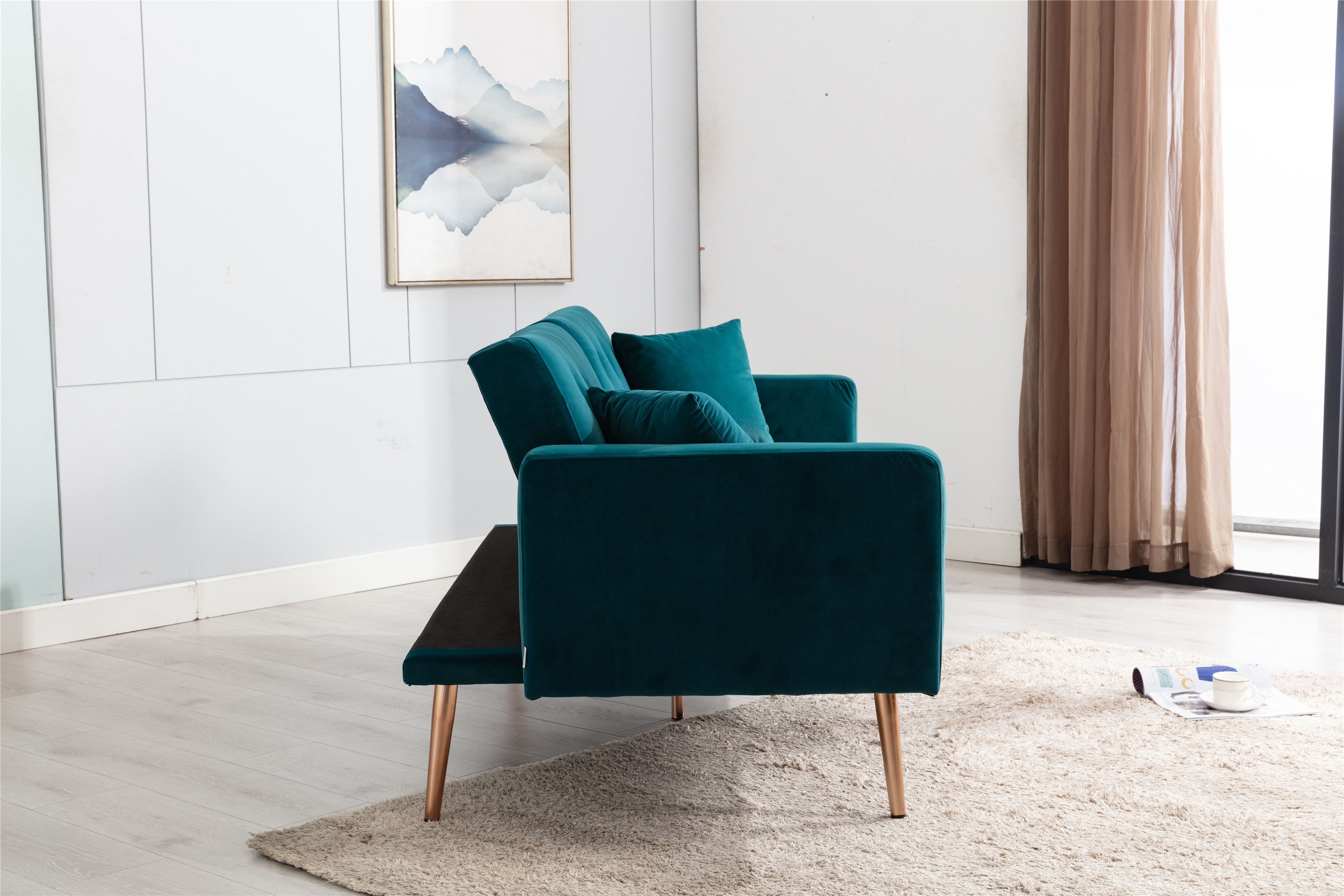 Velvet Accent Sofa, Loveseat Sofa