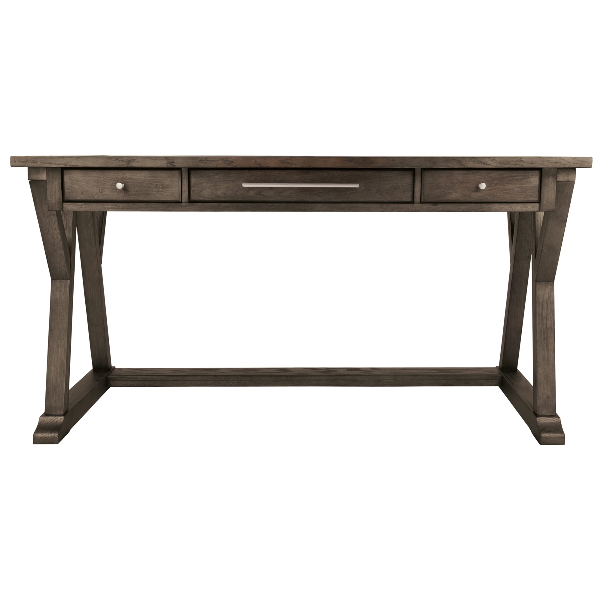 Rustic 60" Casual Home Office Desk - Brown Gray