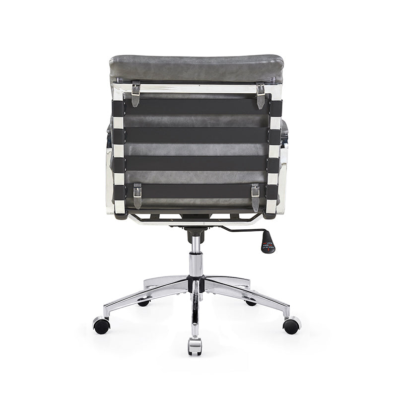 Modern Swivel Office Desk Chair Luxury Executive Boss Ergonomic Computer Chair - Antique Gray