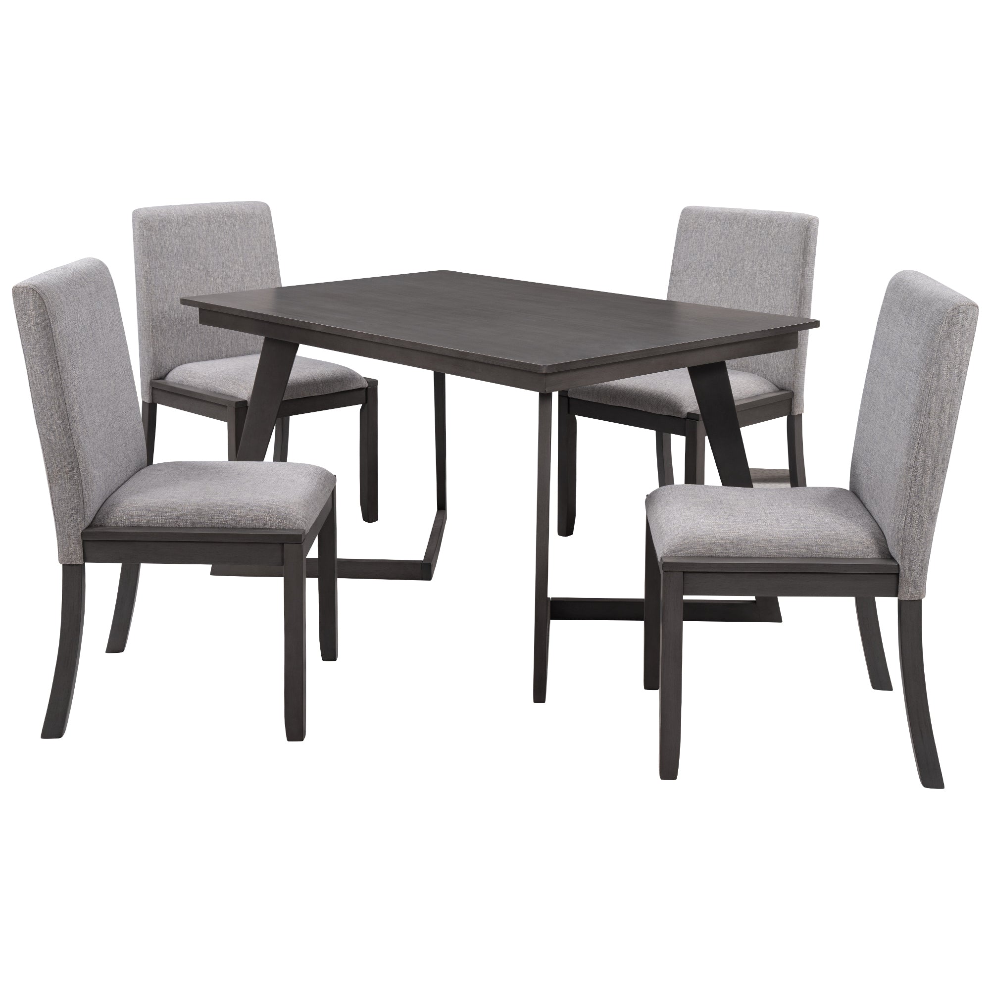 Gray Wood Dining Table