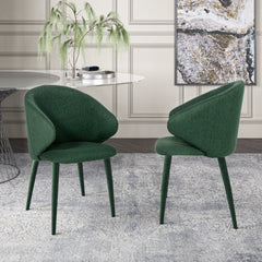 Modern Classic Green Dining Chair (Set of 2)