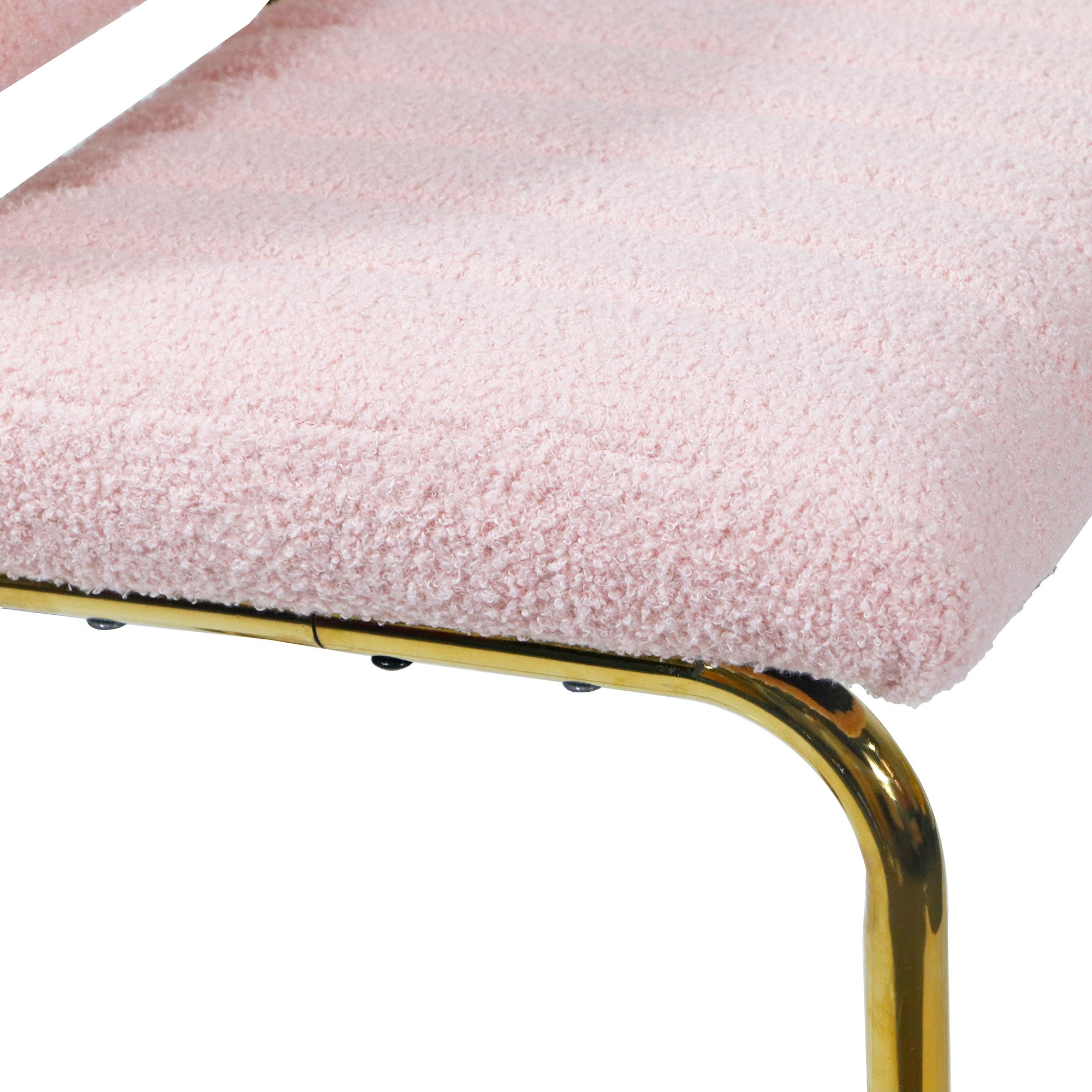 Modern Counter Height Bar Stools (Set of 2) - Pink