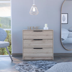 MAICOSY 27.5"W Modern 3 Drawers Dressers Small Closet Bedroom Furniture Grey