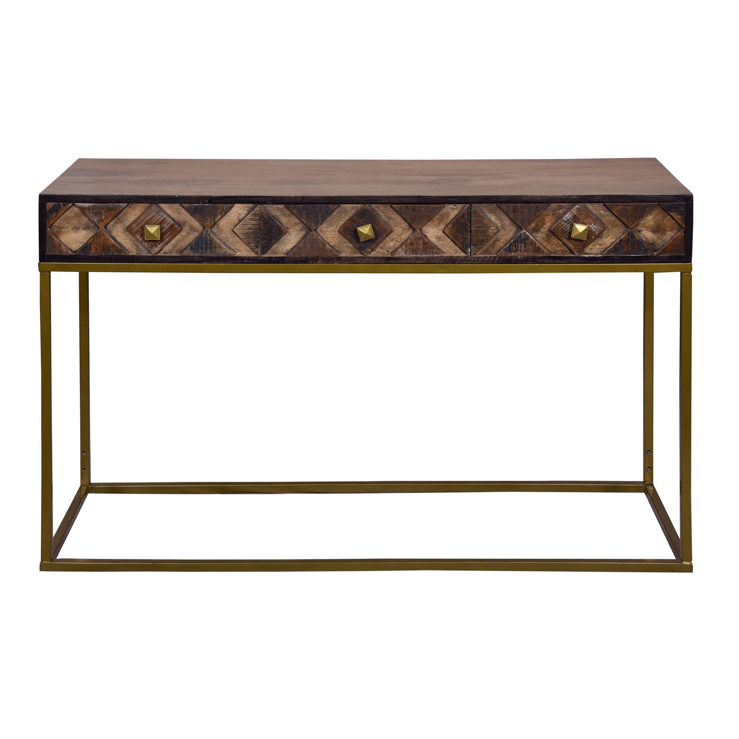 3-drawer console table