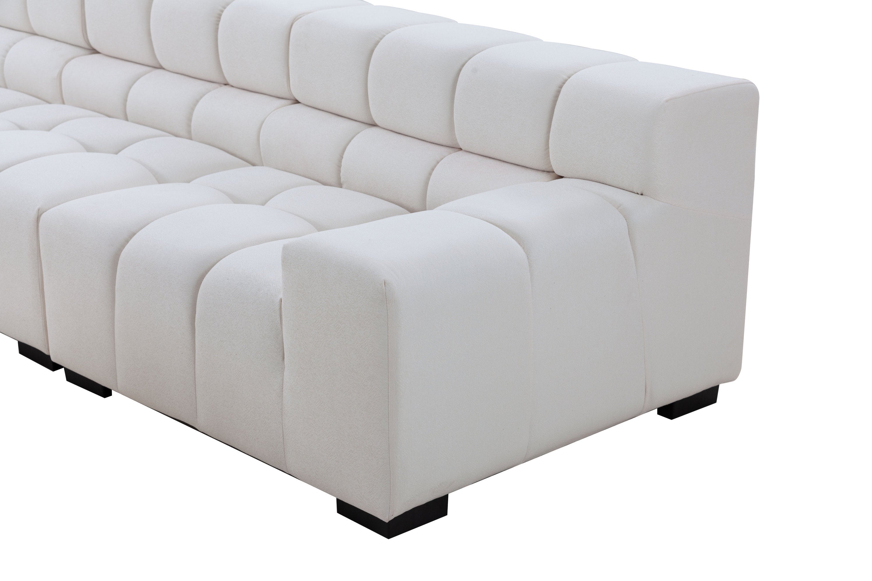 L-Shaped Sectional Sofa Modular Seating Sofa Couch with Ottoman