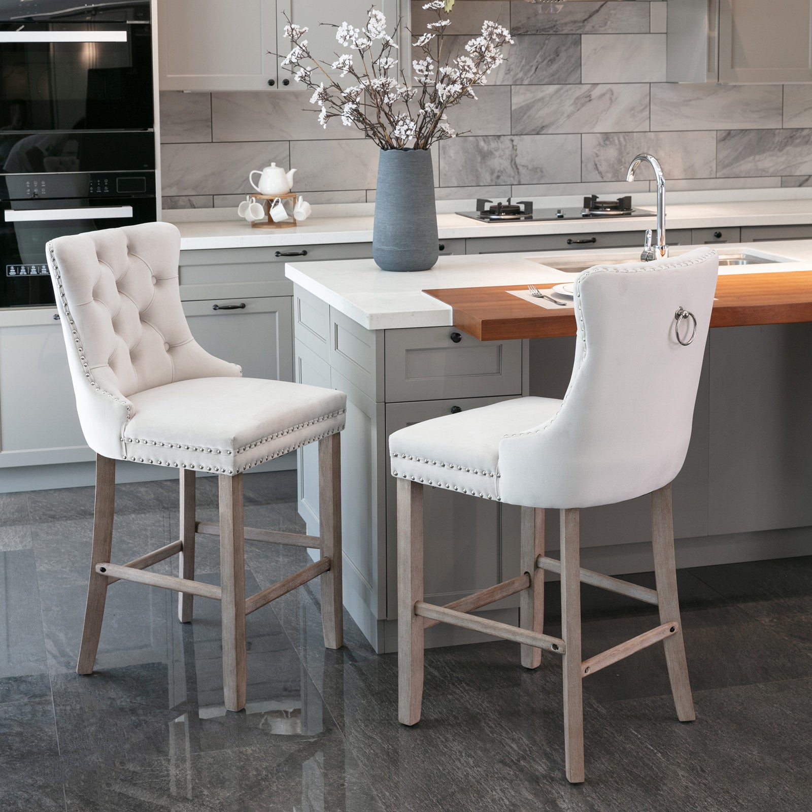 Velvet Barstools