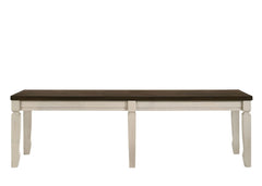 Oak and Cream Bench