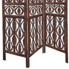 Panel Mango Wood with Abstract Carvings