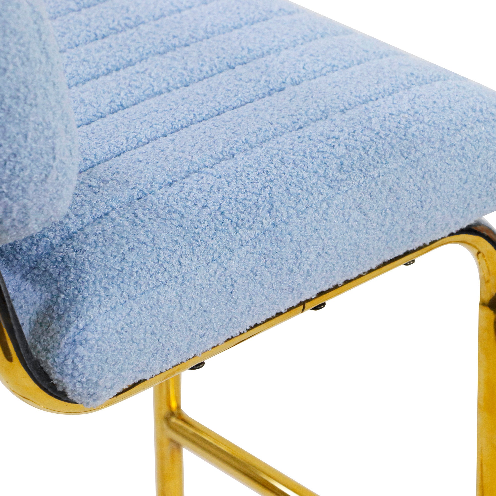Modern Counter Height Bar Stools (Set of 2) - Blue