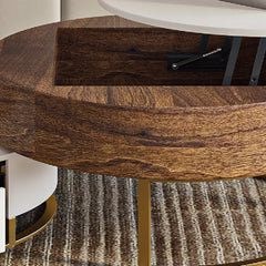 Lift-top Coffee Table, 31.5", Dark Brown (Set of 2)