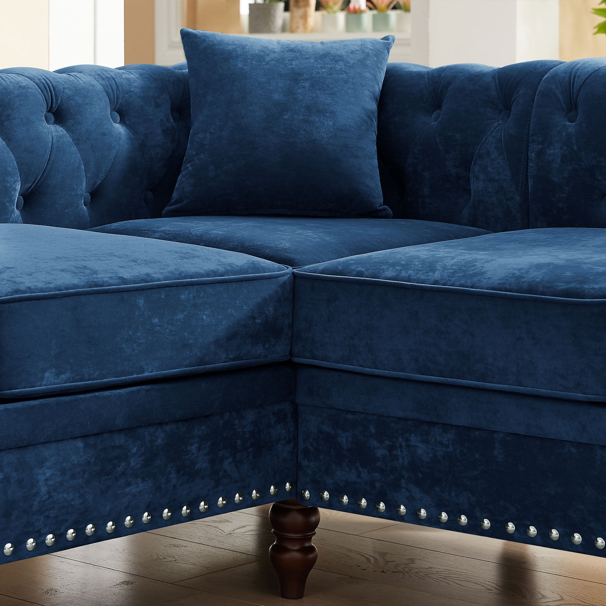 Luxury Classic L-shaped Sofa
