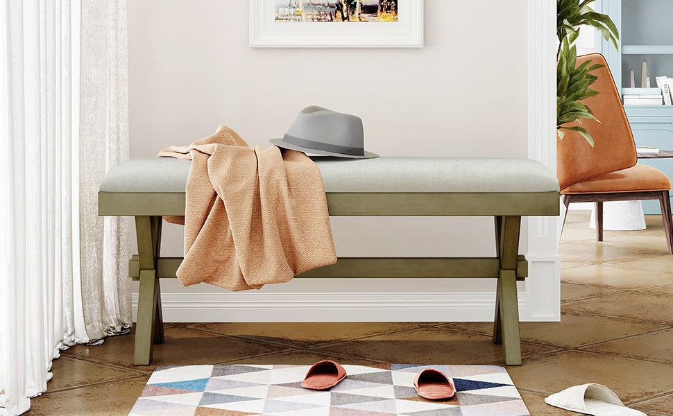 Upholstered Seat Dining Bench