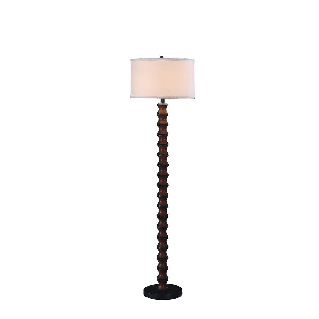 61" Littoral Wood Insp Modern Floor Lamp