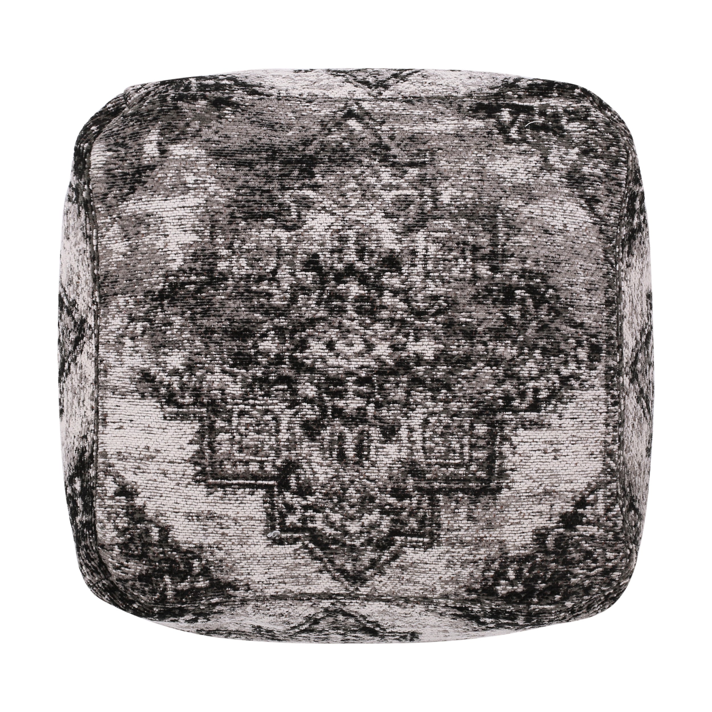 Boho Hand Loomed Fabric Cube Pouf