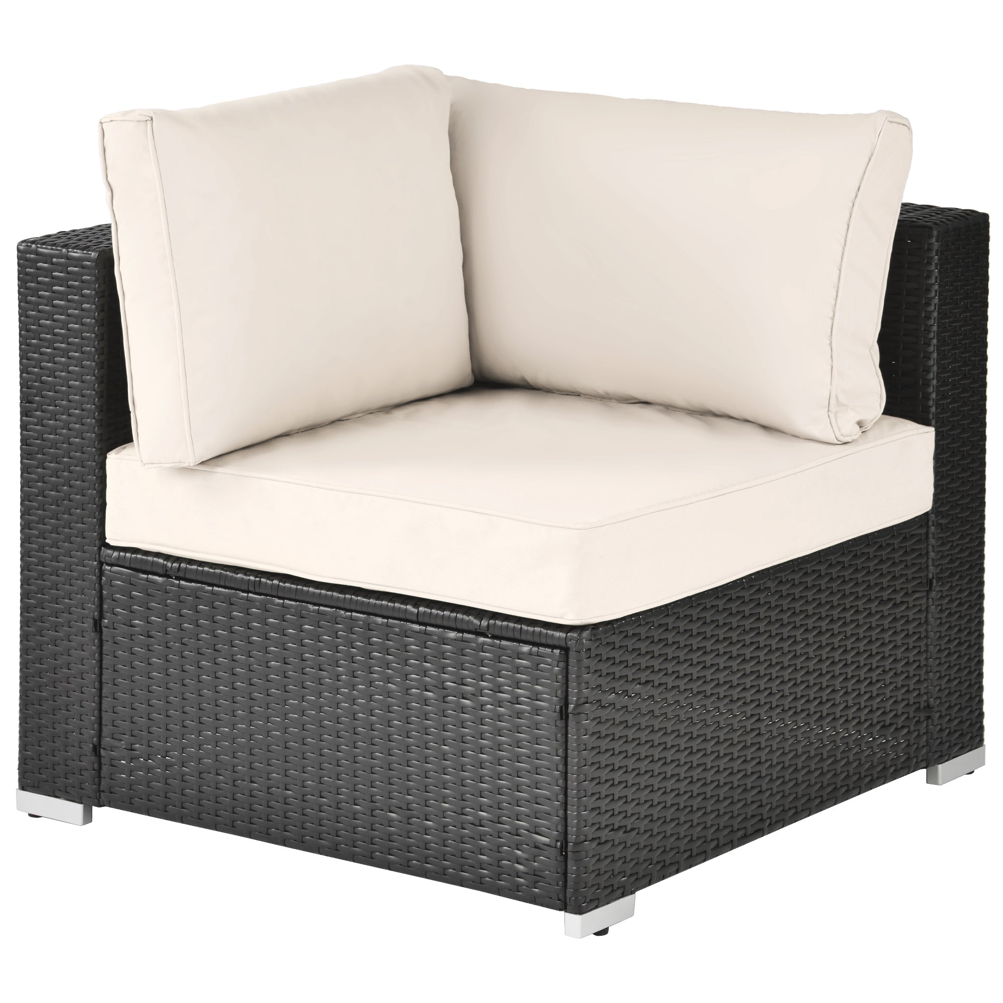 MAICOSY 7-Piece Outdoor Patio Furniture, PE Rattan Sectional Sofa Porch Decor