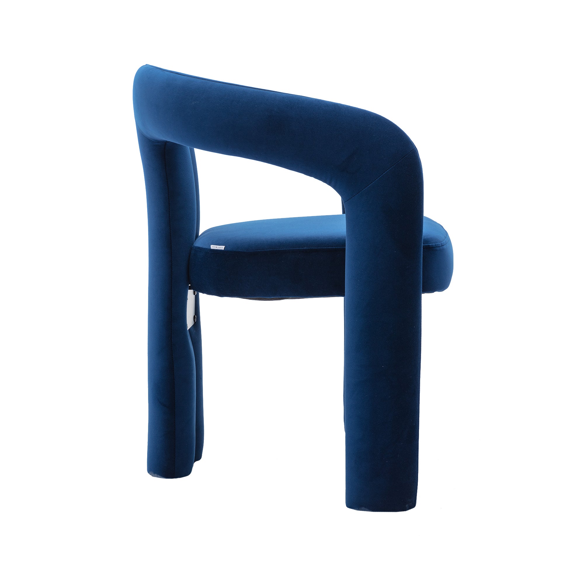 Contemporary Designed  Fabric Upholstered Accent/Dining Chair /Barrel Side Chairs (Set of 2) - Navy