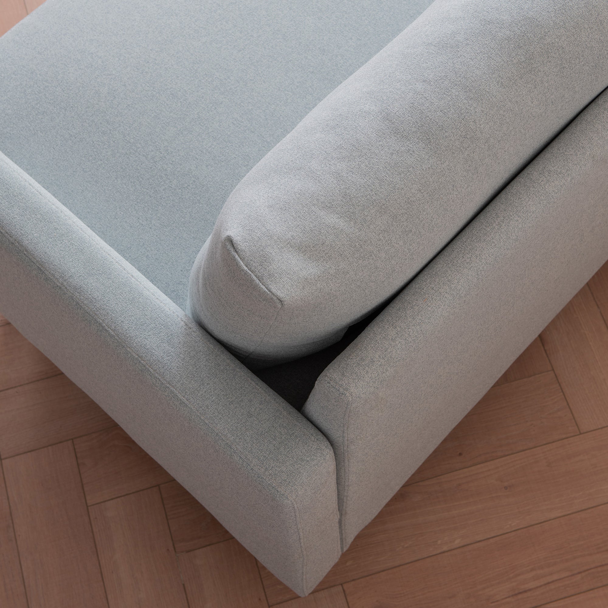 Loveseat Modern Mini Sofa Couch Furniture Pillow Grey
