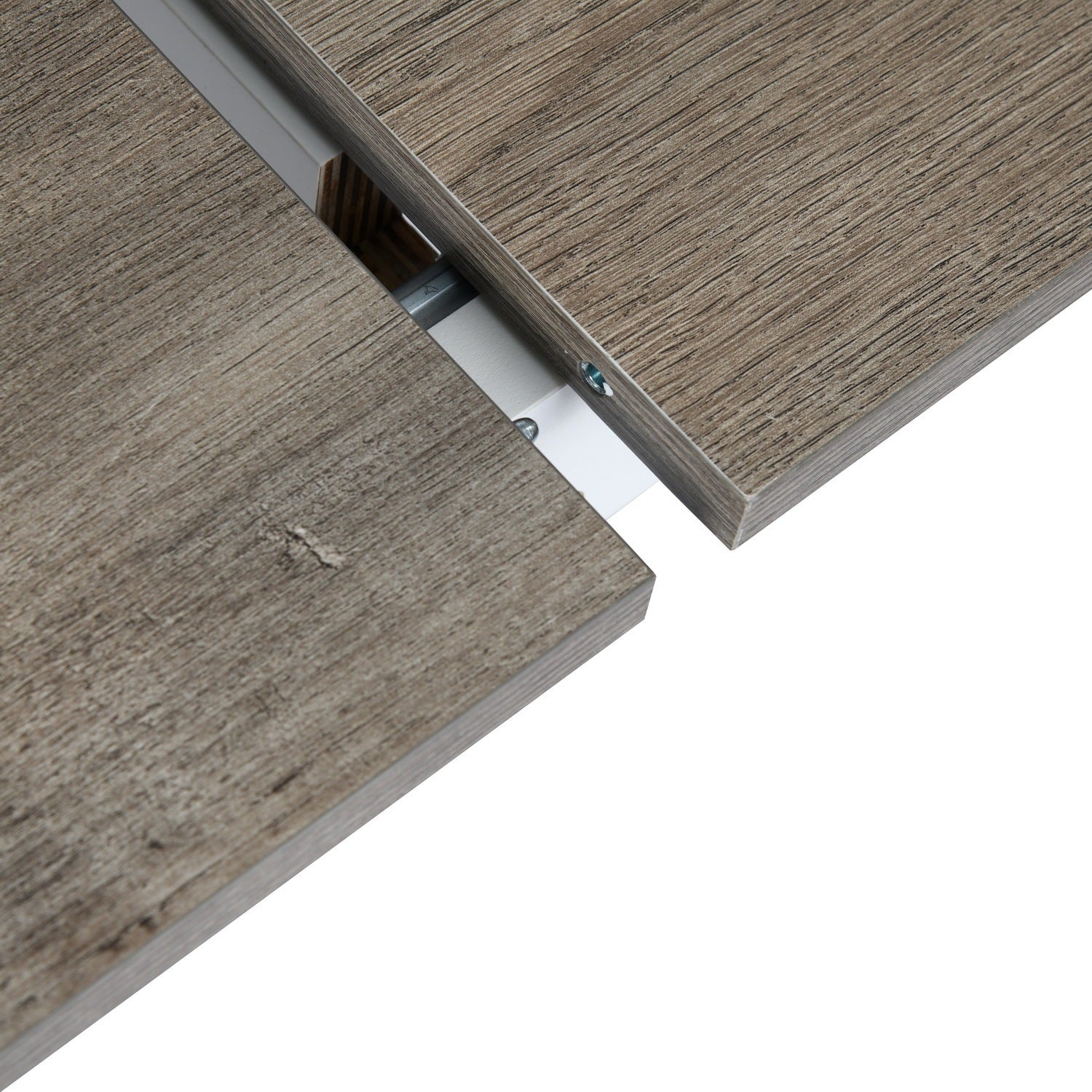 63-78.8inch Extendable Dining Table - Grey