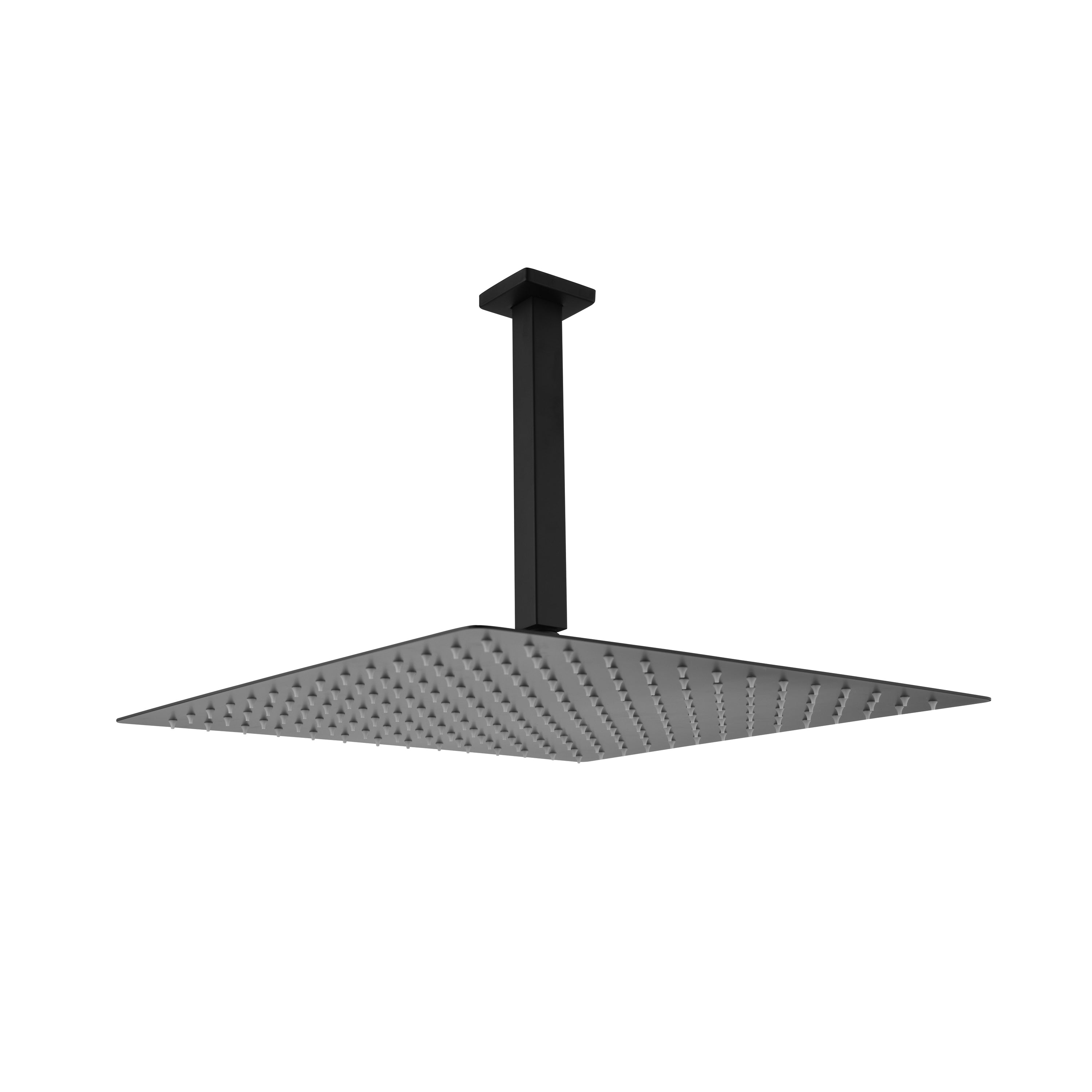 Matte Black  Bathroom Luxury Combo Set Ceiling Mounted Rainfall