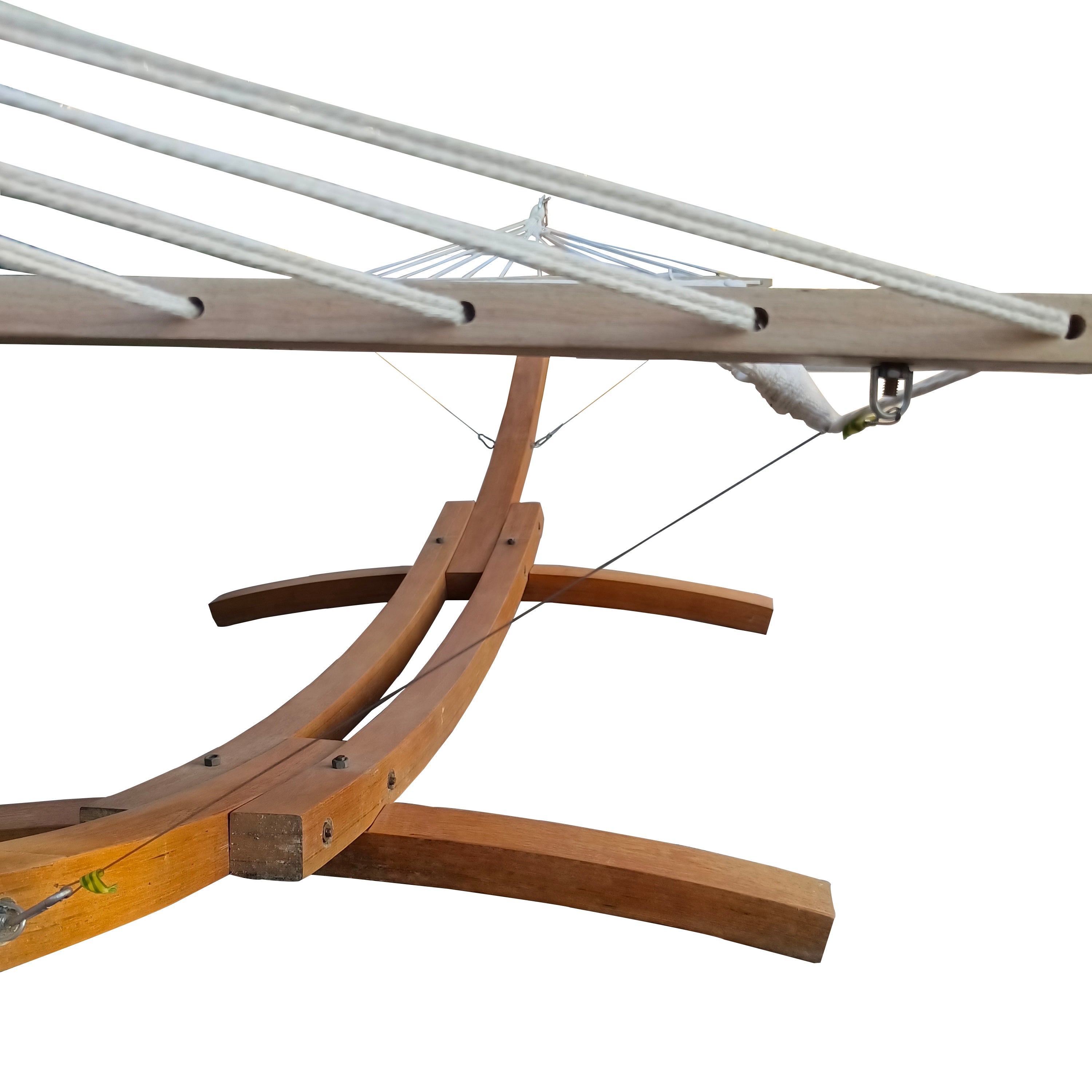 Hammock with Stand Set for Outside & Inside for 1-Person- plywood+canvas