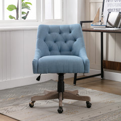 Modern Swivel Shell Chair  - Blue