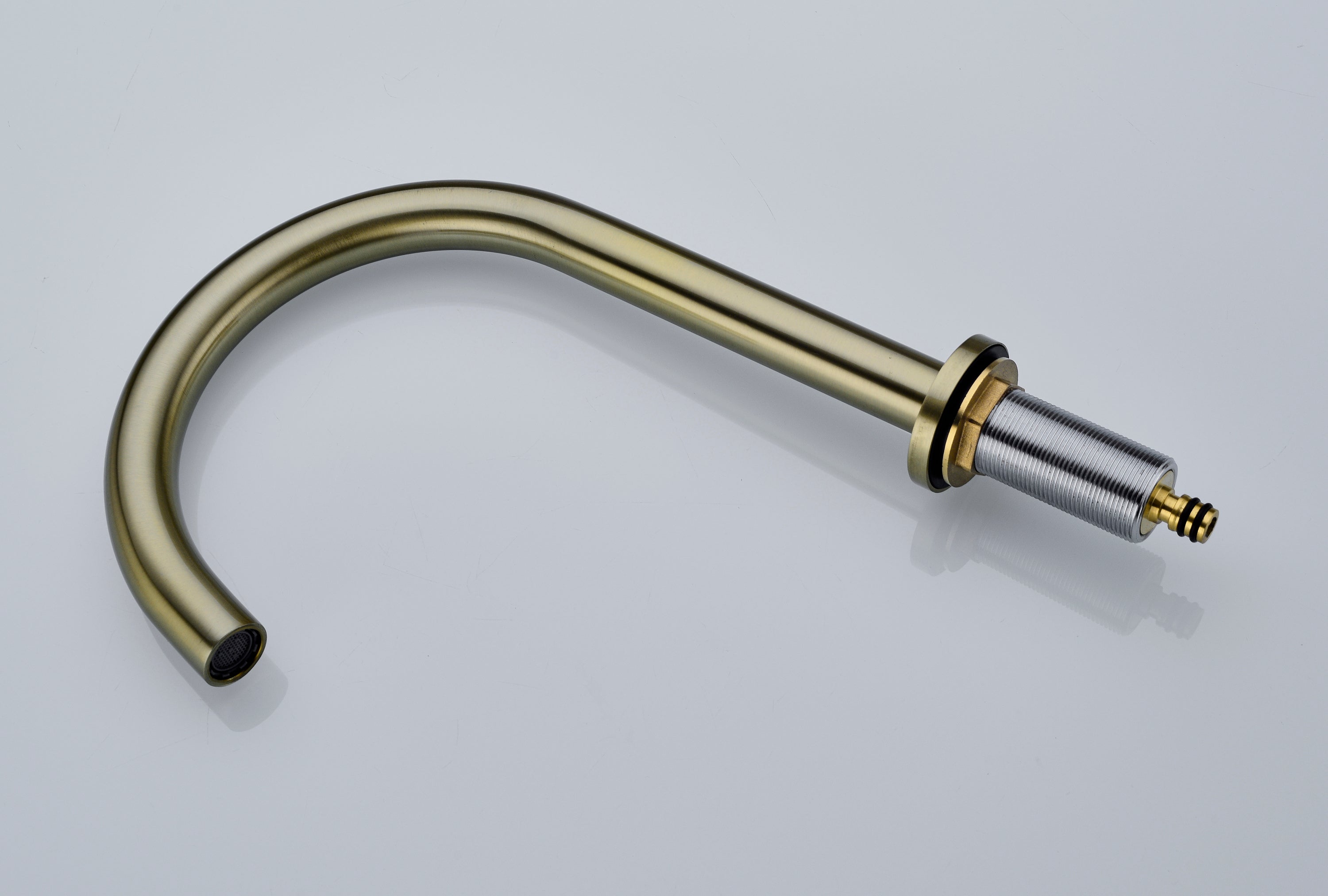 Two Handle High Arc Widespread Bathroom Sink Faucet 3 Hole - Gold