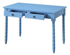 Classic Style Writing Desk - Blue Finish