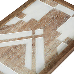Natural Mandal Two-tone Geometric 3-piece Wood Wall Decor Set