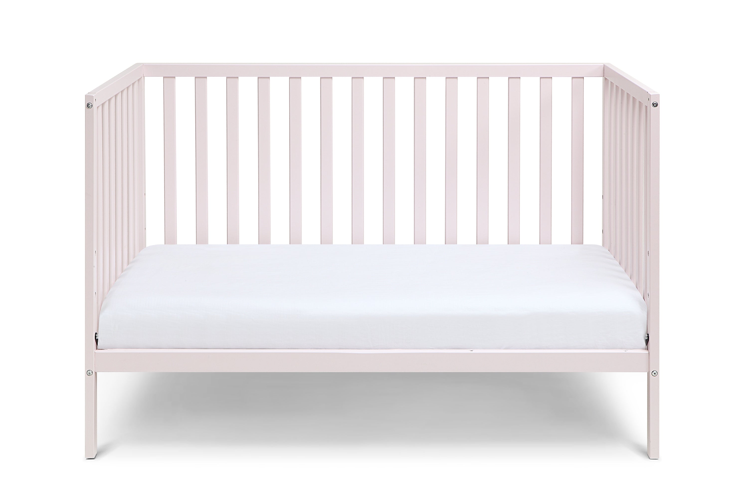 Pastel Pink 3-in-1 Convertible Island Crib