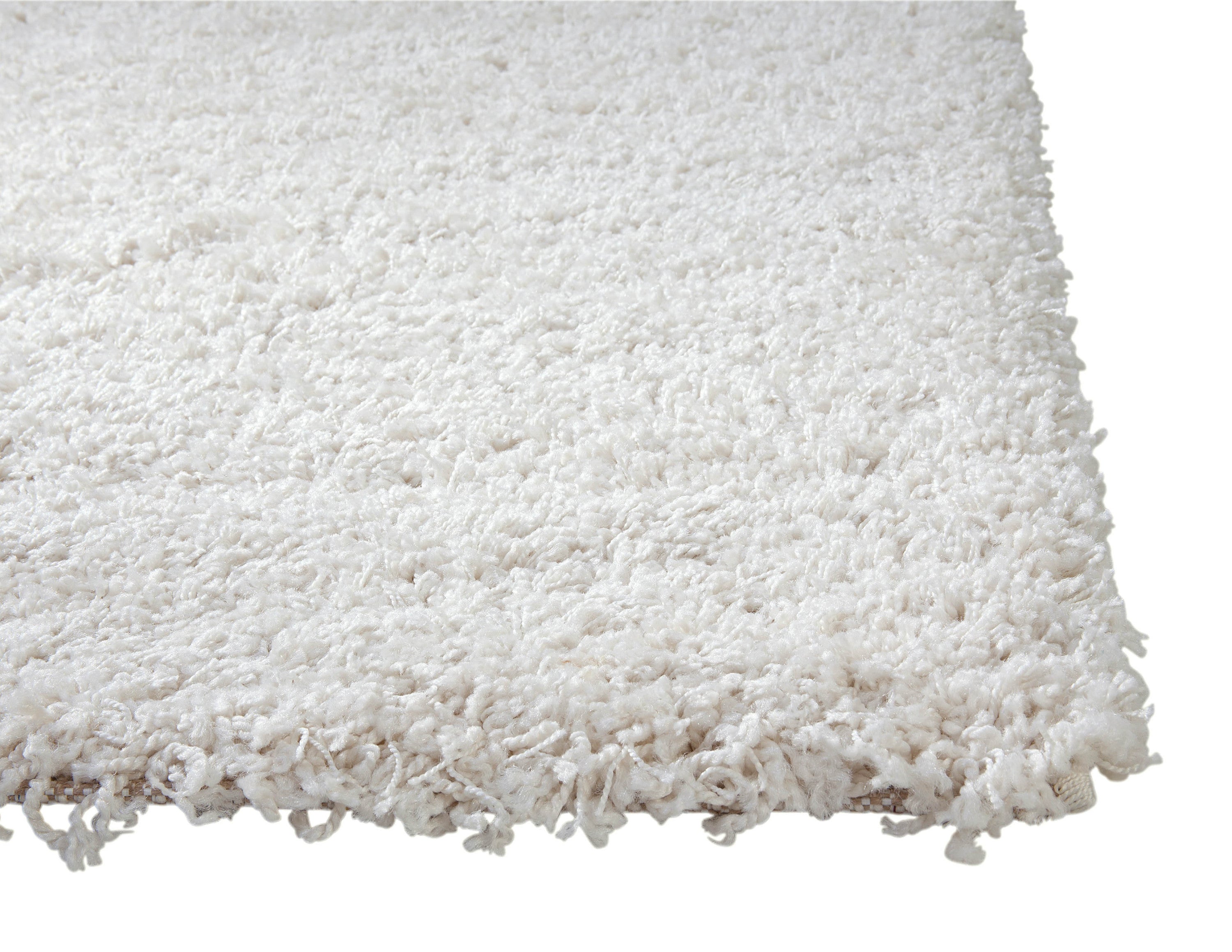 Shag White Area Rug