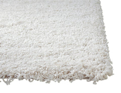 Shag White Area Rug