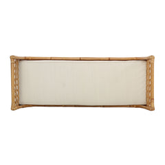 Boho Chic Bench with Cushion - Natural